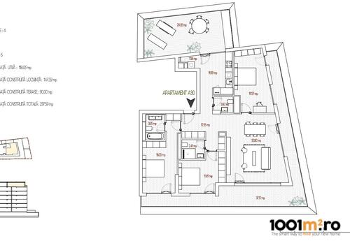 Proprietăți rezidențiale de închiriat în 4 CAMERE || PENTHOUSE || PANORAMA UNICA VIRGILIU